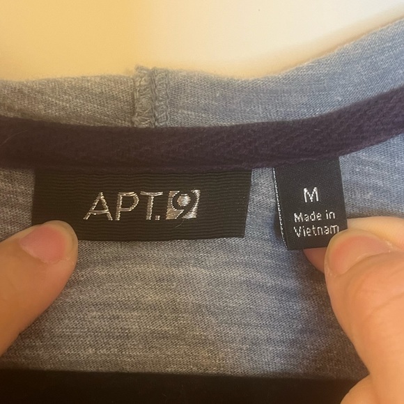 *SOLD ON EBAY* Apt 9 Men’s Gray Buttoned Cotton Hoodie - Picture 3 of 5